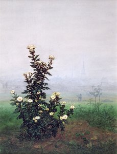 Chrysanthème en fleur avec ouvrier, 1863